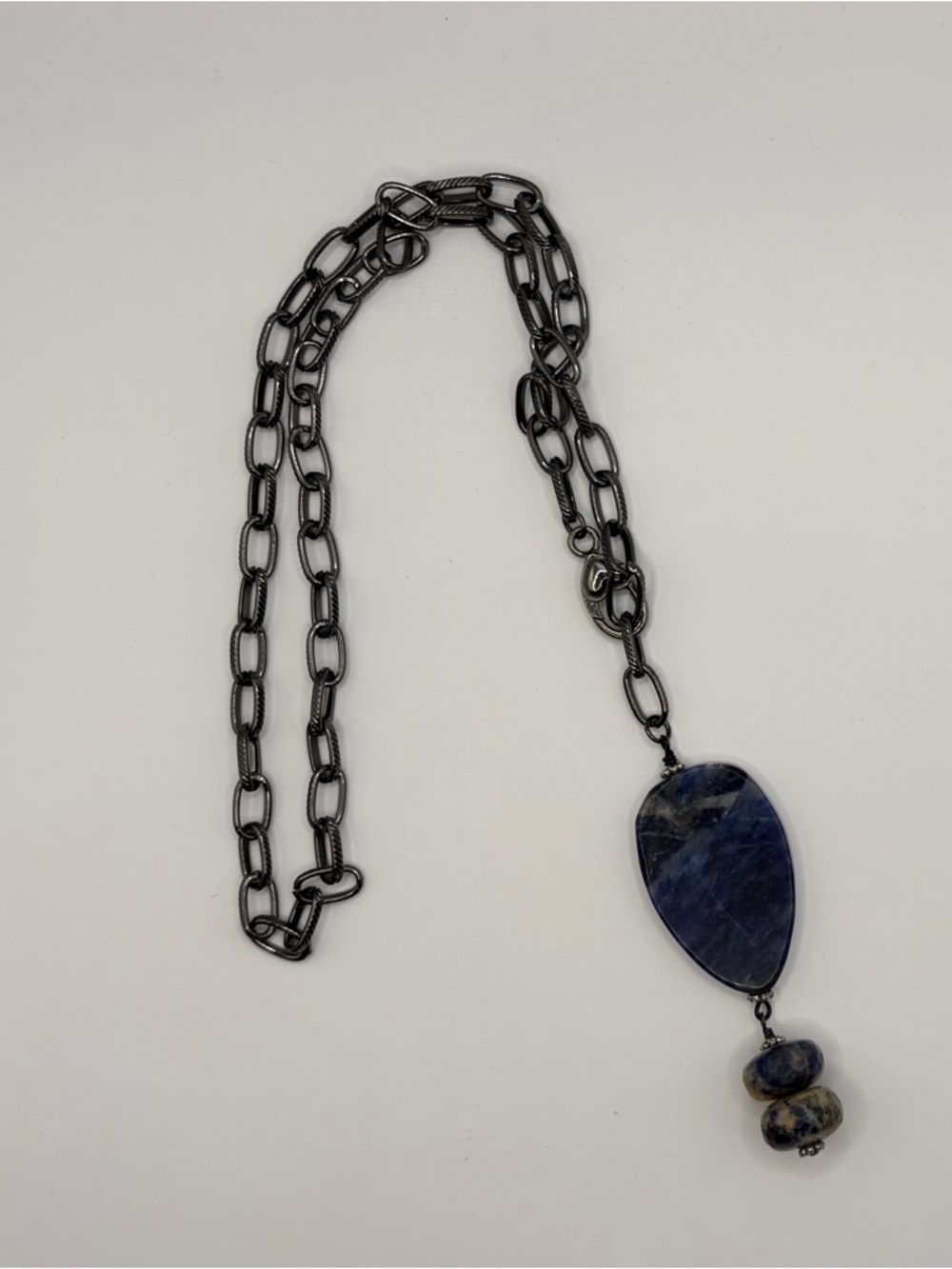 Women's Blue Sodalite Pendant Necklace